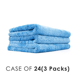 Eagle Edgeless 500 16x24 Blue stack view with the text "Case of 24(3 Packs)" on a white background.