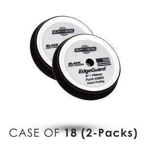 Buff and Shine EdgeGuard Black 6inch 2 Pack Case of 18