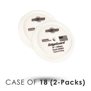Buff and Shine EdgeGuard White 6inch 2 Pack Case of 18