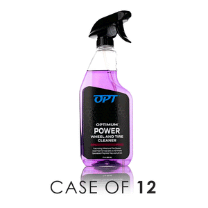 A bottle of Optimum Power on a white background with the text "Case of 12".