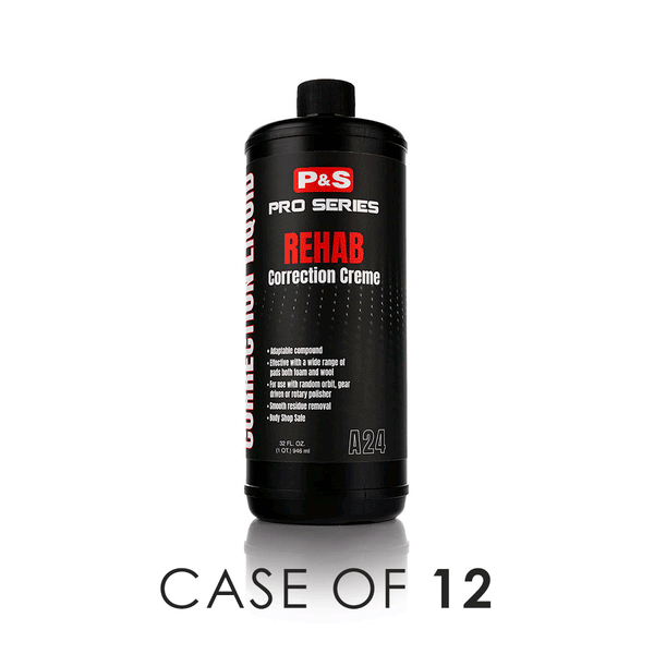 A bottle of P&S Pro Series Rehab Correction Creme on a white background with the text 'Case of 12'.