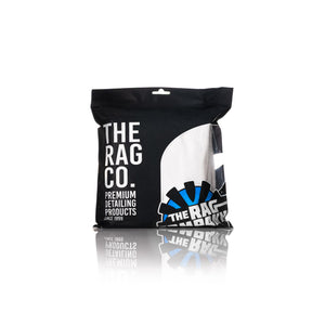 The Rag Company Spa and Workout 16x27 white 3 pack packaging front view on a white background.