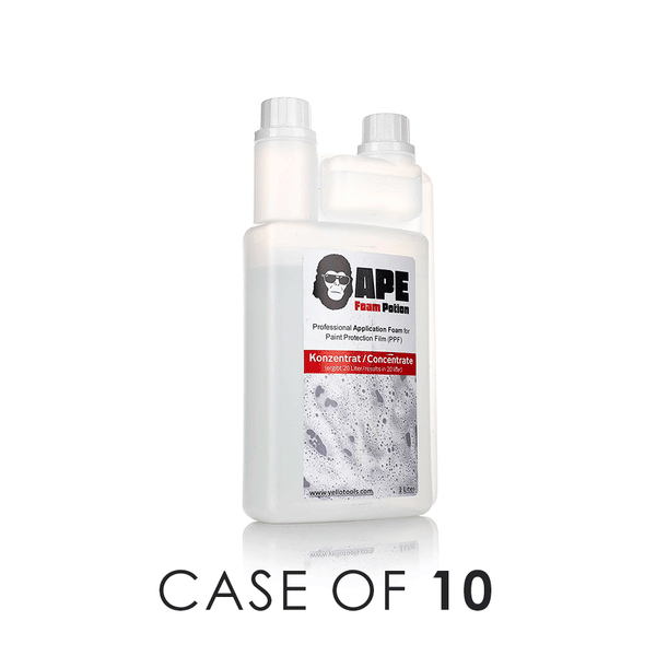 Ape Foam potion case of 10 on a white background.