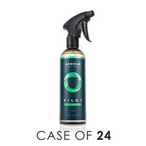 A spray bottle of Pilot Interior Detailer on a white background with the text 'Case of 24'.