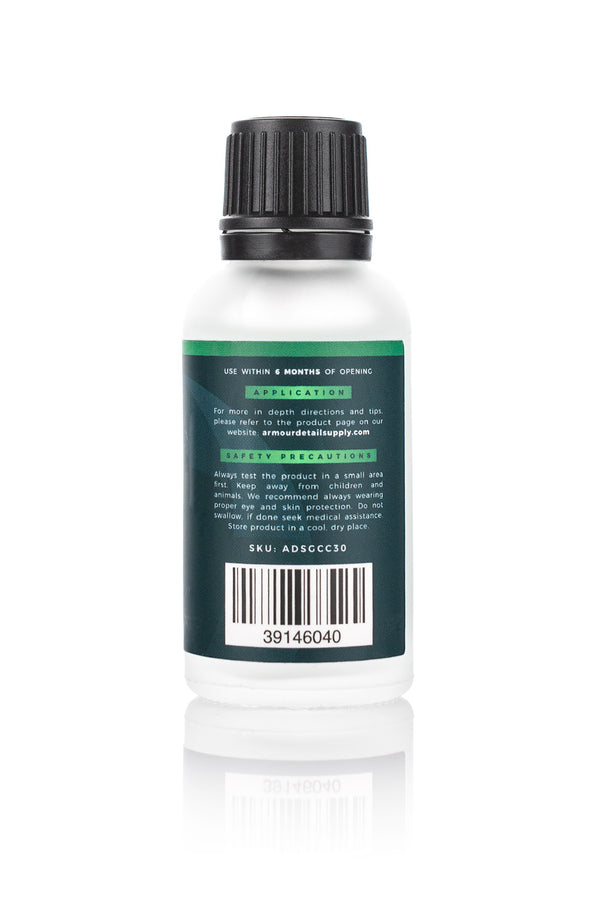 Armour Detail Supply Glass Coating 30ml code view of bottle on a white background. 