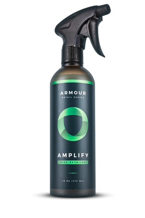 A spray bottle of Armour Detail Supply Amplify.