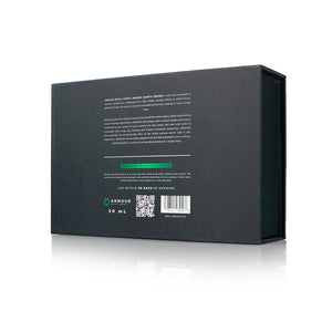 Armour Detail Supply Quartz 30ml bottle and packaging back view on a white background.