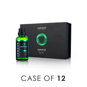 Armour Detail Supply Quartz 50ml bottle and packaging front view with the text "Case of 12" on a white background.