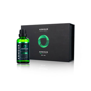 Armour Detail Supply Quartz 50ml bottle and packaging back view on a white background.