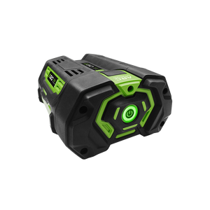 Ego battery on a checkered background.