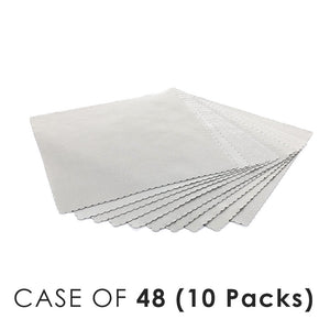Buttersoft Suede ice grey 10x10 with the text "Case of 48 (10 Packs)" on a white background.