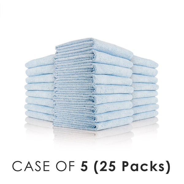 Car Wash 16x27 light blue stacks view on a white background with the text "Case of 5 (25 Packs).