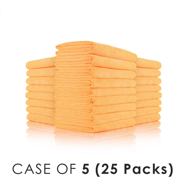 Car Wash 16x27 orange stacks view on a white background with the text "Case of 5 (25 Packs).