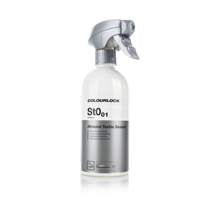 Colour Lock Allround Textile Sealant 500ml bottle front view on a white background.