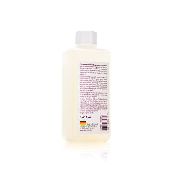 Colourlock Entfetter Degreaser 250ml back view on a white background.