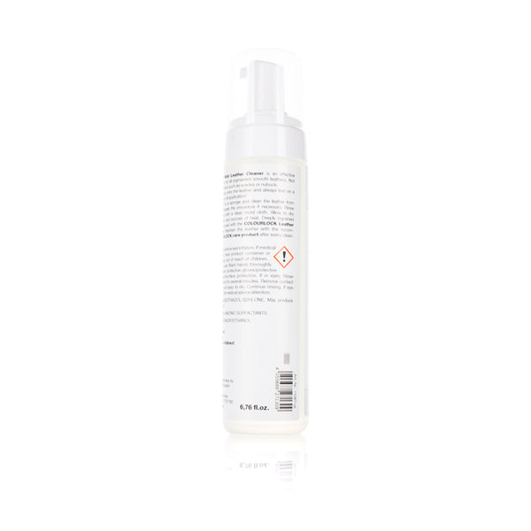 Colourlock Mild Leather Cleaner 200ml code view on a white background.