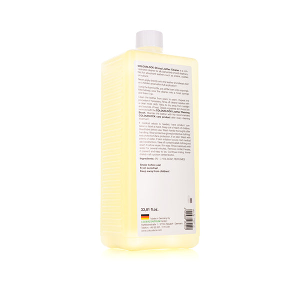 Colourlock Strong Leather Cleaner 1000ml back view on a white background.