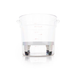 White clean screen in a bucket on a white background