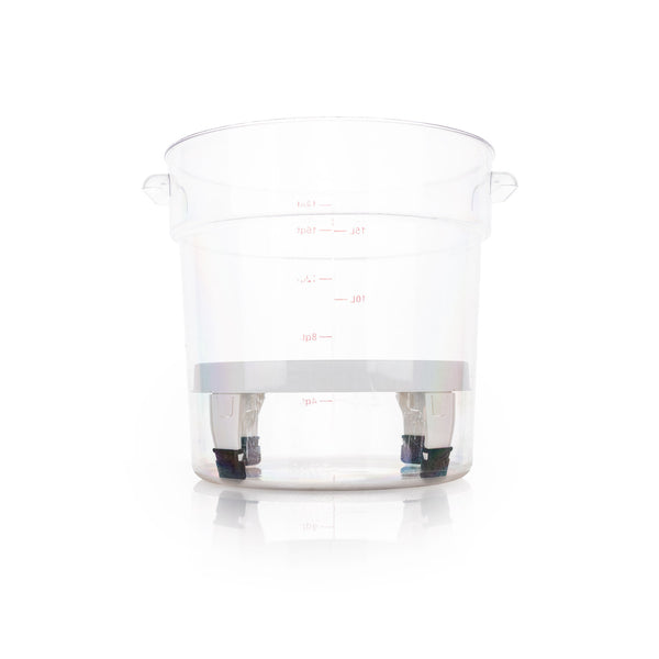 White clean screen in a bucket on a white background