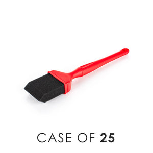 Detail Factory X-Large Red Foam Applicator with the text "Case of 25" on a white background.