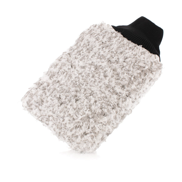 Microfiber Wash Mitt - White/Grey