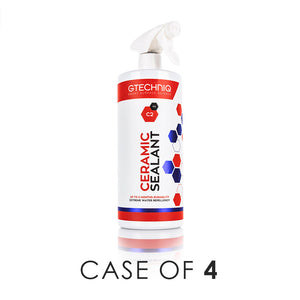 Gtechniq C2V4 Ceramic Sealant 1 Liter bottle with the text "Case of 4" on a white background