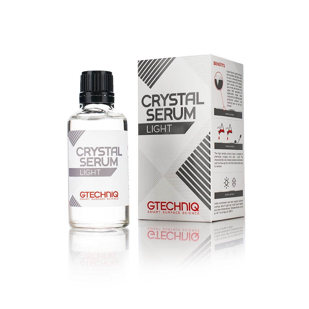Gtechniq - EXOv4 50ml, Crystal Serum Light (CSL) Ceramic Composite Coating 50ml, Panel Wipe (250ml) Kit