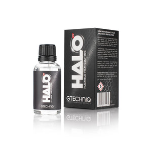 A 30ml bottle of HALO V2 Flexible Film coating for vinyl and PPF from Gtechniq