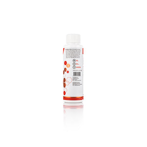 The back of a bottle of gtechniq Metal Polish on the back of white background. 