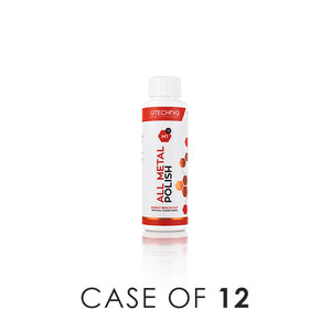 A bottle of Gtechniq All Metal Polish on a white background with the text 'Case of 12'.