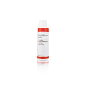 The back of a bottle of Gtechniq Metal Polish on a white background.