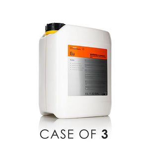 Koch-Chemie Eulex 5 Liter bottle with the text "Case of 3" on a white background.