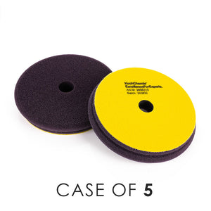 KochChemie Fine Cut Pad 150mm front and back view with the text "Case of 5" on a white background.