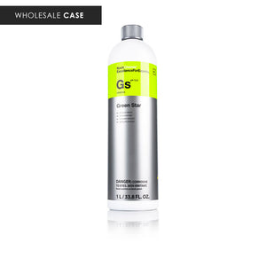 KochChemie Green Star 1 Liter bottle front view with the text "Wholesale Case" on a white background.