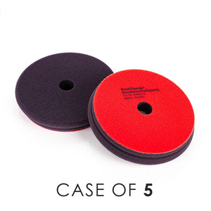 KochChemie Heavy Cut Pad 150mm front and back view with the text "Case of 5" on a white background.