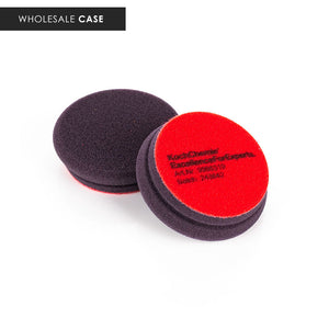 KochChemie Heavy Cut Pad 76mm front and back view with the text "Wholesale Case" on a white background.