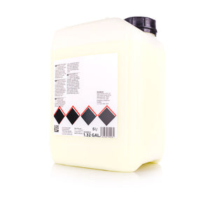 Koch-Chemie Hydro Plast Care 5 Liter bottle back view on a white background.