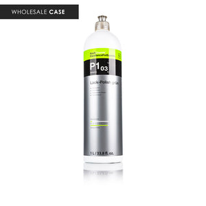 Koch-Chemie Lack Polish Grun 1L front view with the text "Wholesale Case" on a white background.