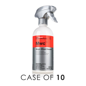 Koch-Chemie Magic Wheel Cleaner 500ml front view with the text "Case of 10" on a white background.