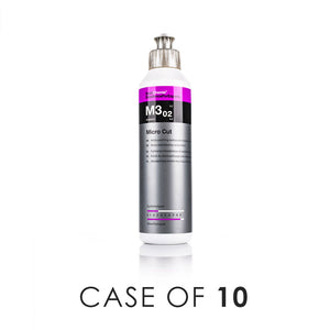 Koch-Chemie Micro Cut 250ml front view with the text "Case of 10" on a white background.