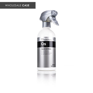Koch-Chemie Quick & Shine 500ml front view with the text "Wholesale Case" on a white background.