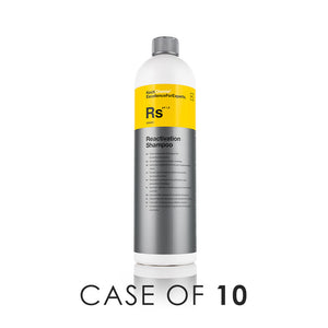 A bottle of Koch Chemie Reactivation Shampoo on a white background with the text 'Case of 10'. 