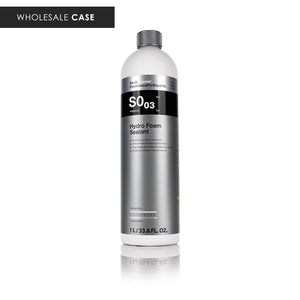 Koch-Chemie S0.03 Hydro Foam Sealant front view with the text "Wholesale Case" on a white background.