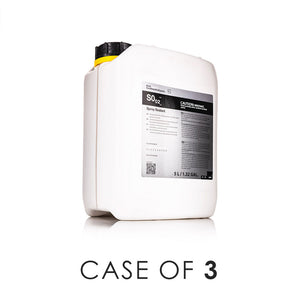 Koch-Chemie Spray Sealant 5 Liter front view with the text "Case of 3" on a white background.