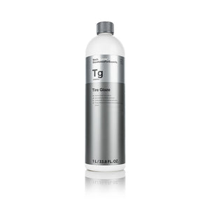 A bottle of Koch Chemie Tire Glaze on a white background.