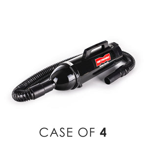 Metrovac Cordless Hand Vac with the text "Case of 4" on a white background.