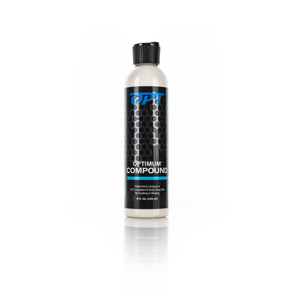 Bottle of Optimum Compound on a white background
