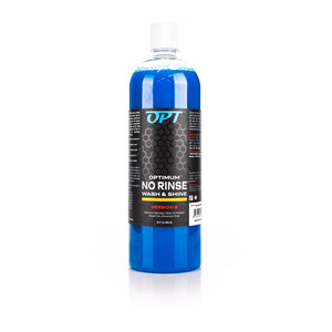Optimum No Rinse Wash & Shine 32oz bottle front view on a white background.