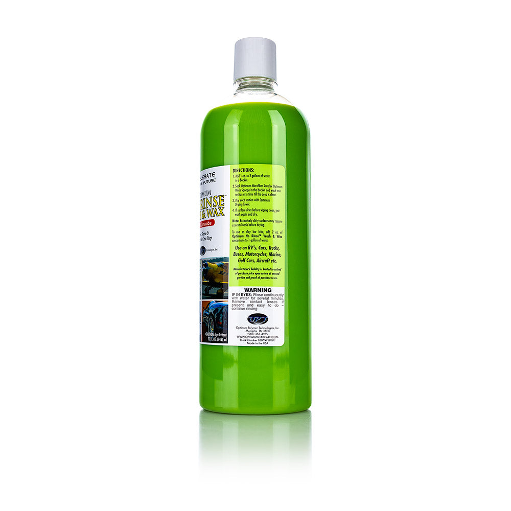 Optimum - No-Rinse Wash & Wax (Green ONR) | The Rag Company