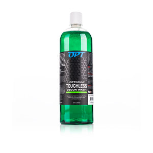 Optimum Touchless Decon 32oz Bottle front view on a white background.